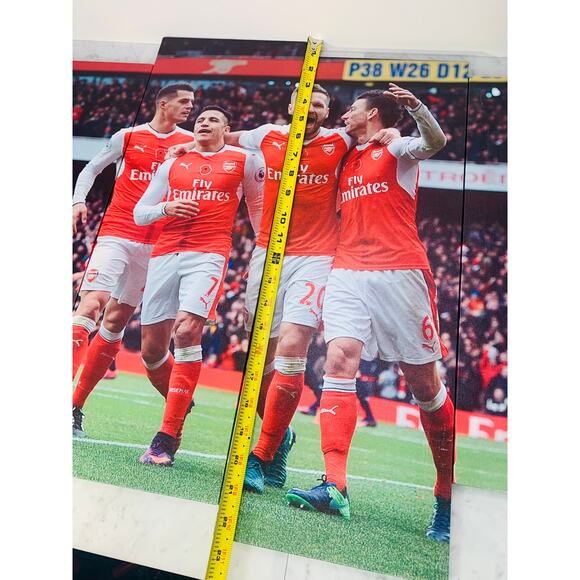 ARSENAL Fútbol Club AFC Goal Celebration 4-Piece Canvas Wrap TOTTENHAM 2016 EUC - Picture 9 of 12